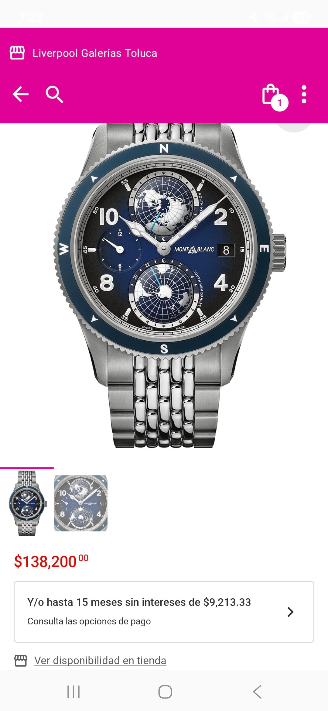 Reloj Montblanc 1858 Geosphere