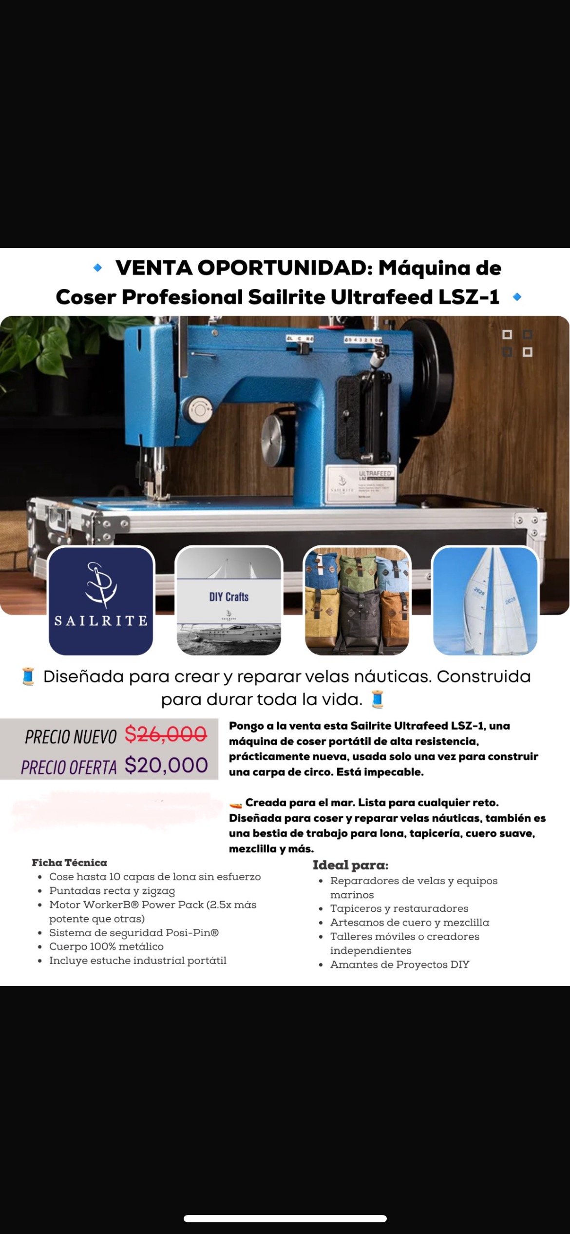 Máquina de coser industrial